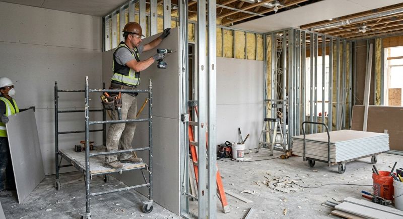 Gypsum Board Installation in Overland Park, KS
